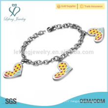 Beautiful ladies stainless steel bracelet,stainless steel bracelet,charm bracelet